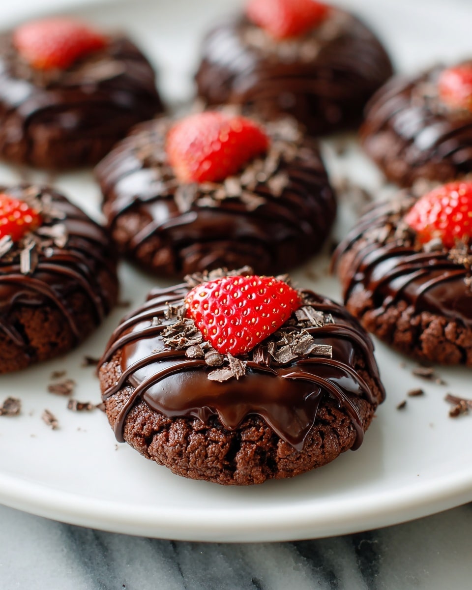 Chocolate Covered Strawberry Cookies Recipe - Recipe Image