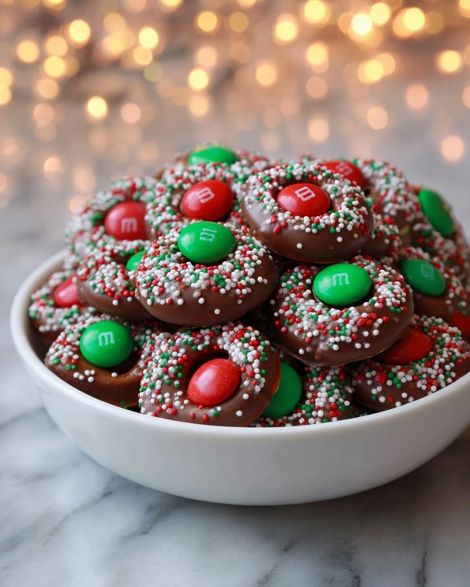Rolo Pretzels with M&M Candies Recipe - Recipe Image