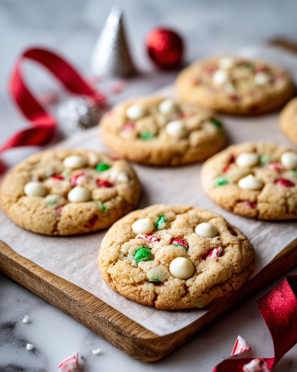 White Chocolate Candy Cane Cookies Recipe - Recipe Image