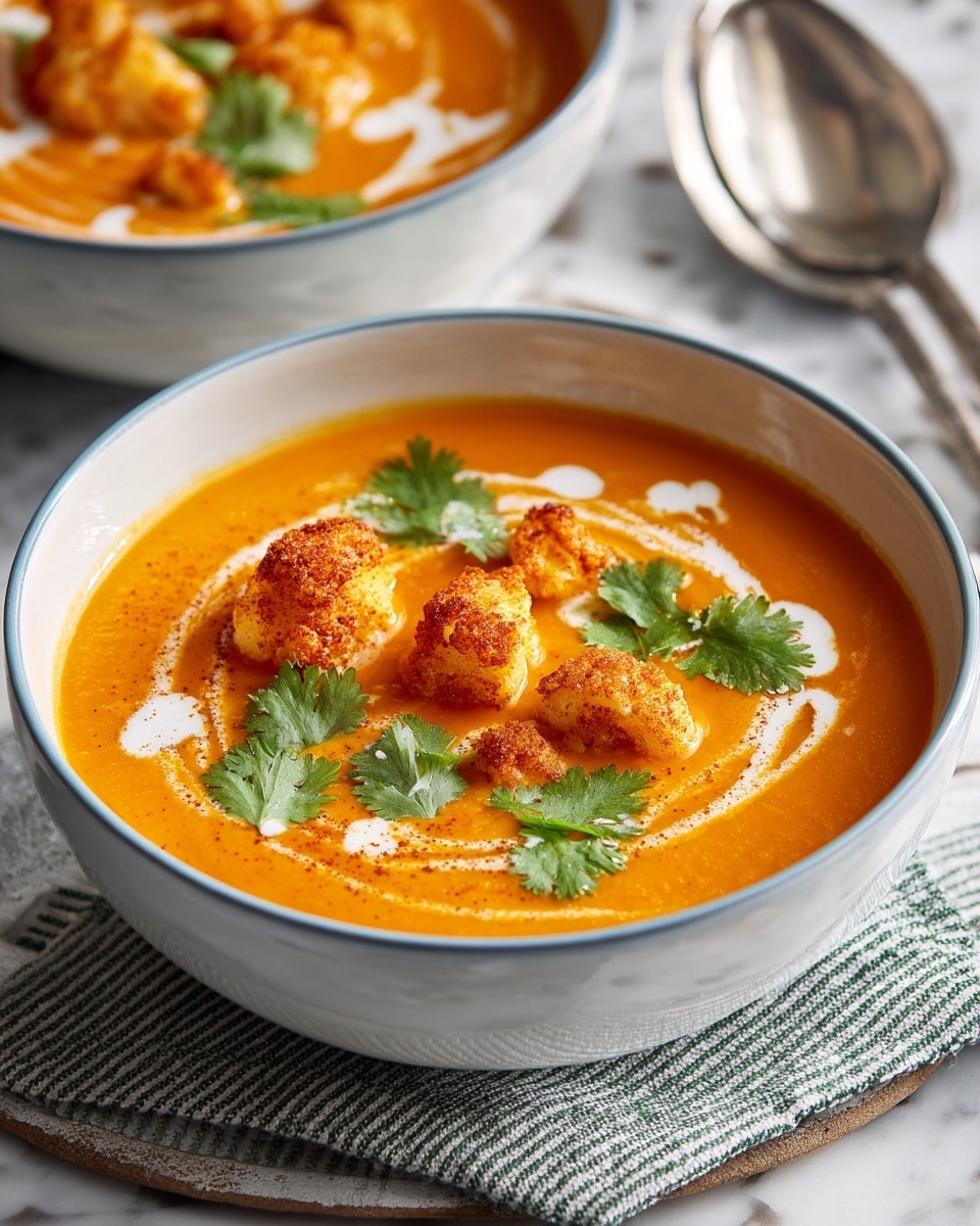Spicy Butternut Squash and Sweet Potato Soup Recipe - Recipe Image