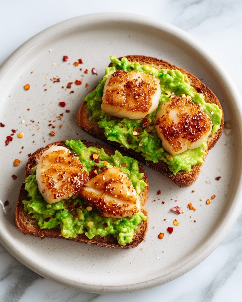 Hot Honey Avocado Halloumi Toast on Sourdough Recipe - Recipe Image
