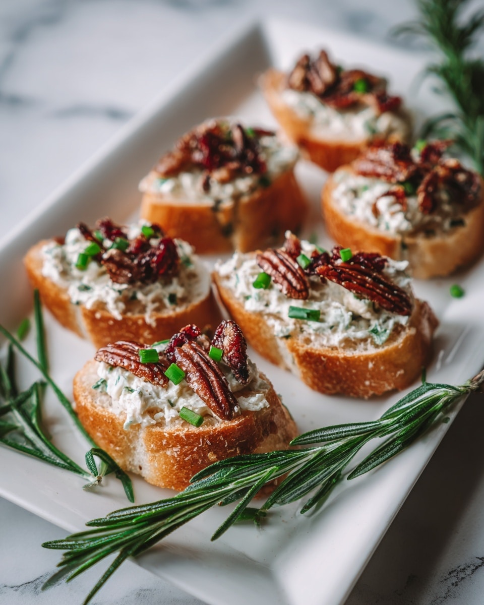 Thanksgiving Cranberry and Pecan Crostini Recipe - Recipe Image