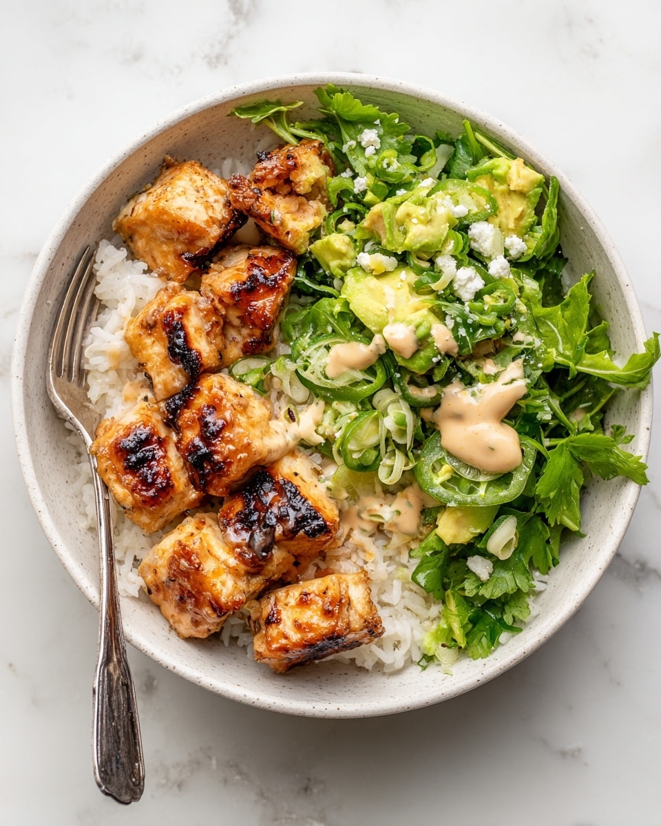 Spicy Chipotle Honey Salmon Bowls Recipe - Recipe Image