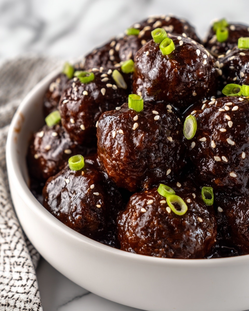 Spicy Honey Garlic Chicken Meatballs Recipe - Recipe Image
