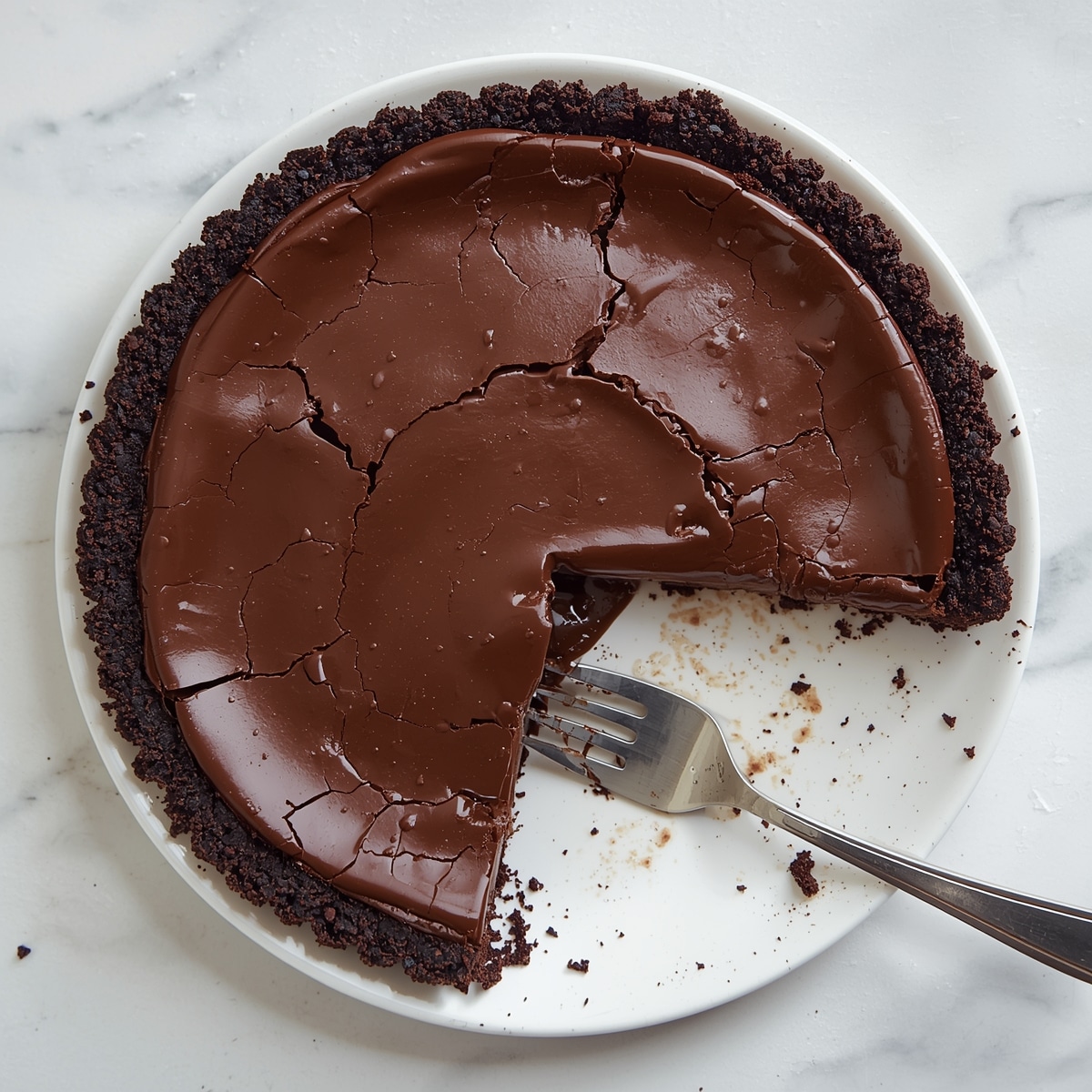 Gooey Brownie Pie Recipe - Recipe Image